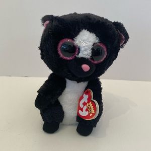 Ty Beanie Boos FLORA the Skunk (6 Inch) Mint with Mint Tags Retired Collectible